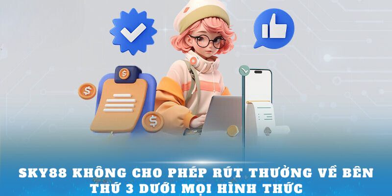 Sky88 không cho phép rút thưởng về bên thứ 3 dưới mọi hình thức